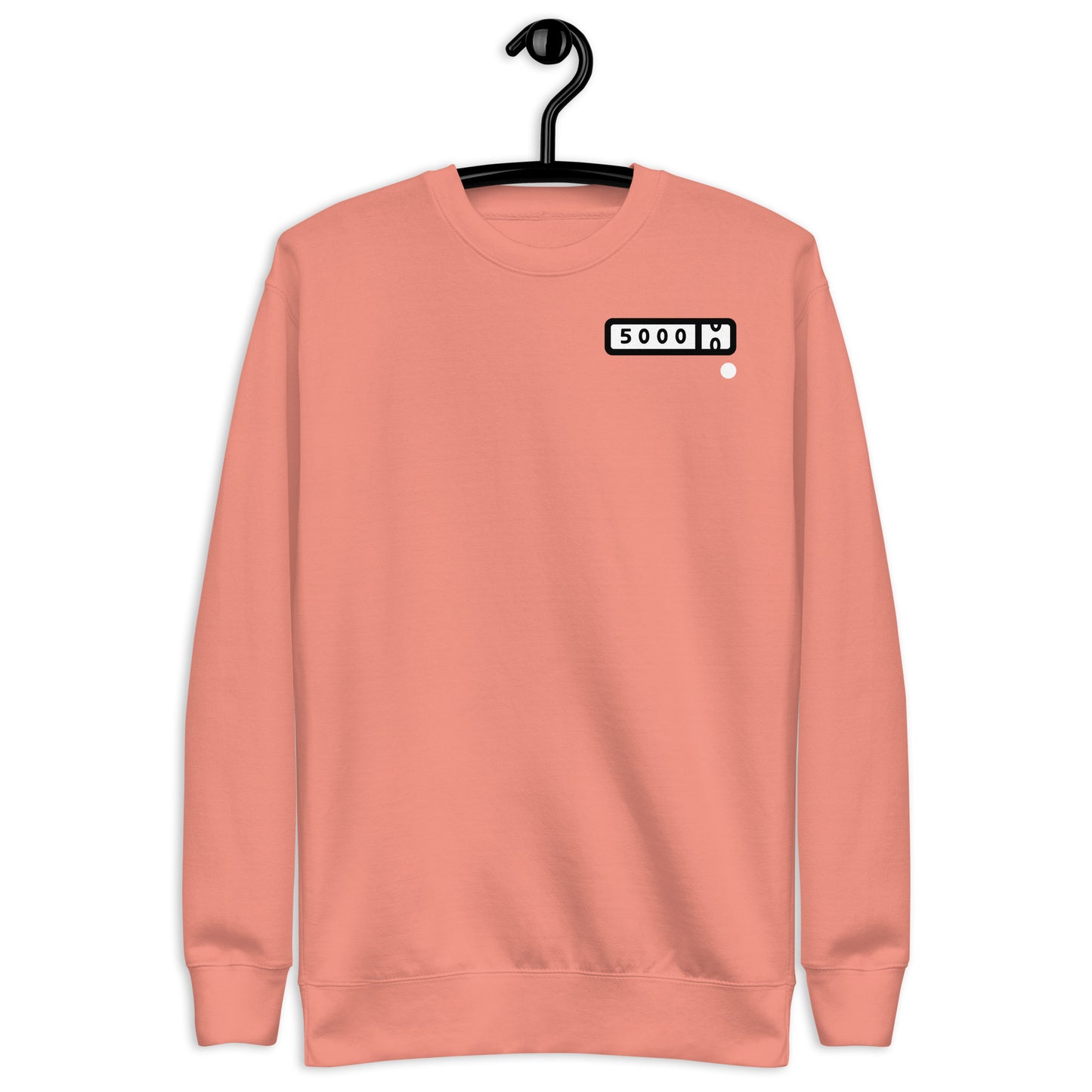 5000-miler Unisex Premium Sweatshirt (white logo background)