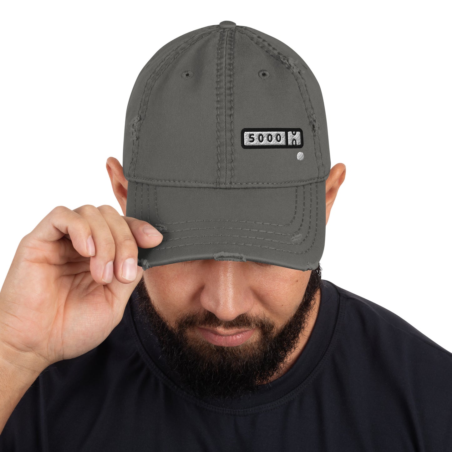 5000-miler Distressed Dad Hat