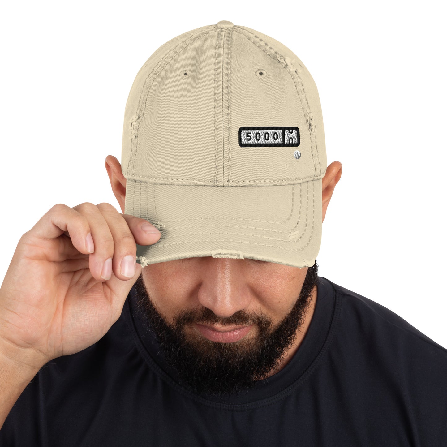 5000-miler Distressed Dad Hat