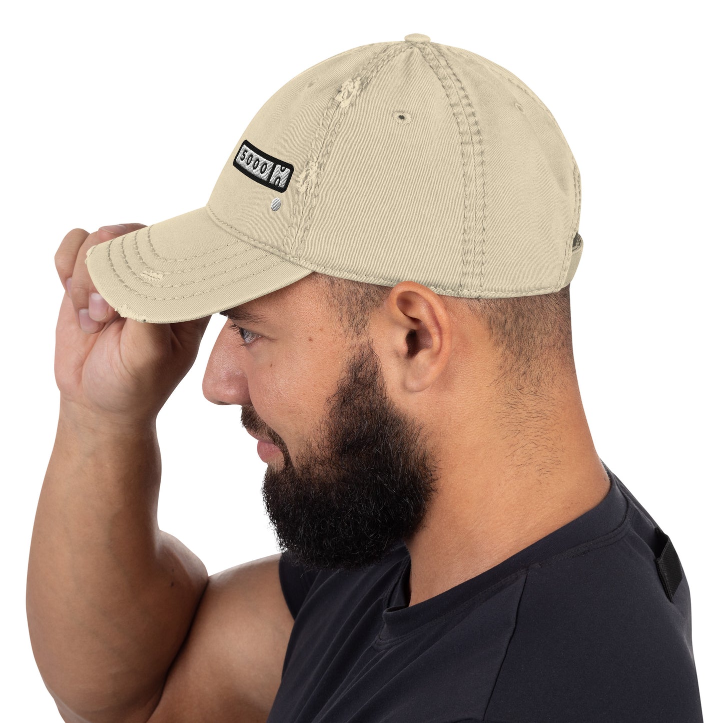 5000-miler Distressed Dad Hat