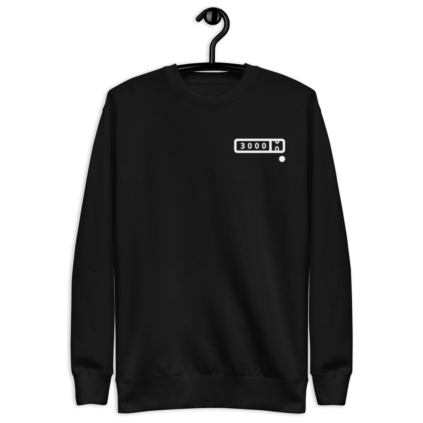 3000-miler Unisex Premium Sweatshirt (colored logo background)