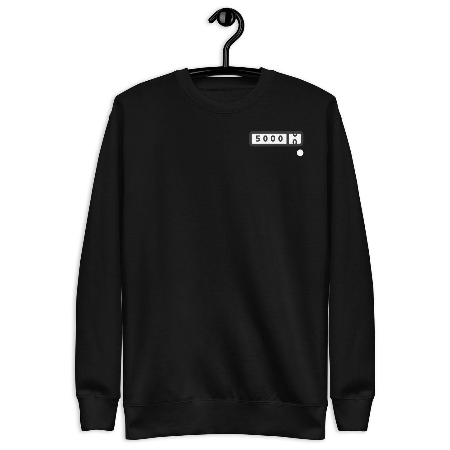 5000-miler Unisex Premium Sweatshirt (white logo background)