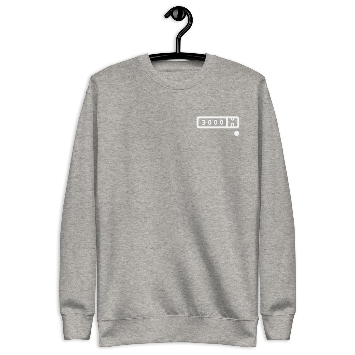 3000-miler Unisex Premium Sweatshirt (colored logo background)