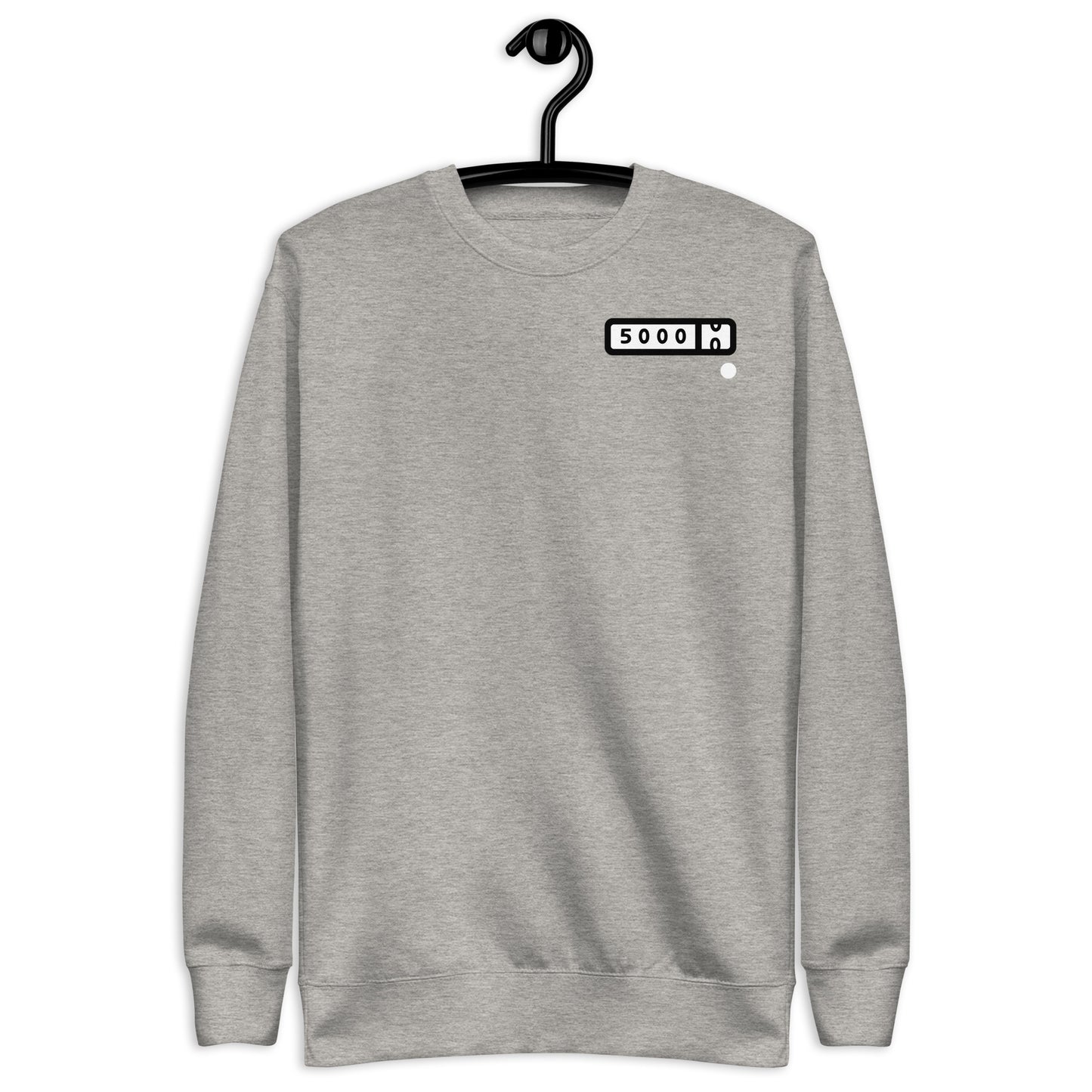 5000-miler Unisex Premium Sweatshirt (white logo background)