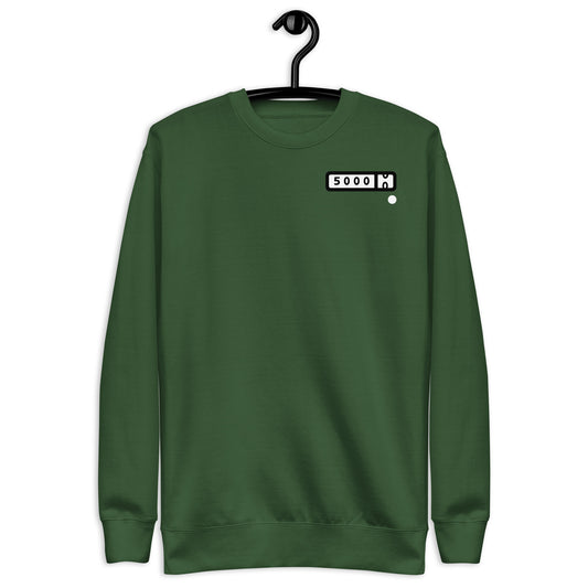 5000-miler Unisex Premium Sweatshirt (white logo background)