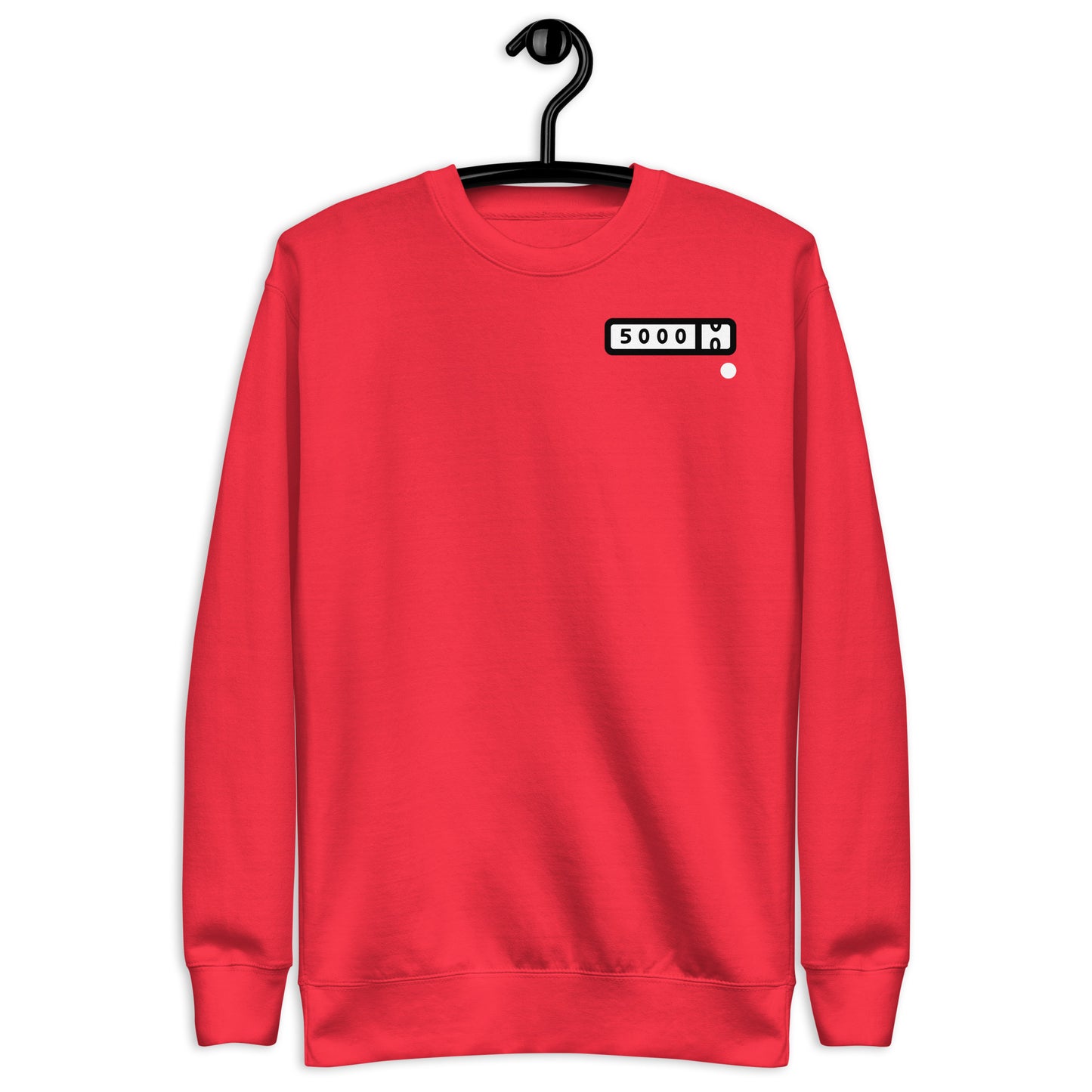 5000-miler Unisex Premium Sweatshirt (white logo background)