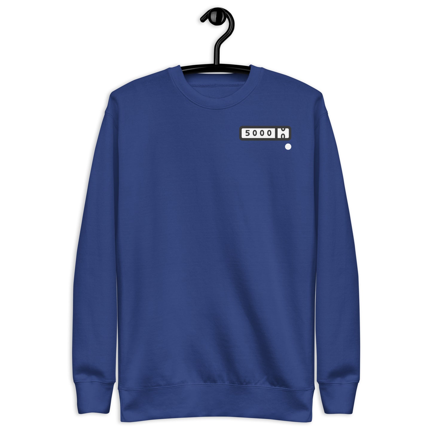 5000-miler Unisex Premium Sweatshirt (white logo background)