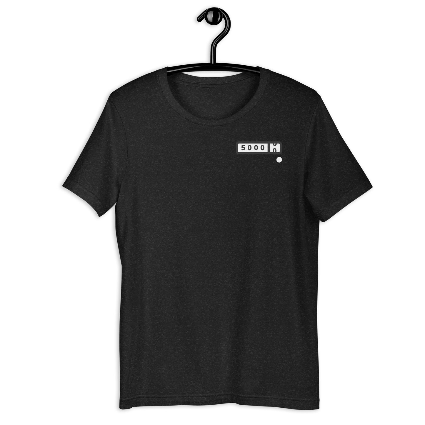 5000-miler Unisex t-shirt (white logo background)