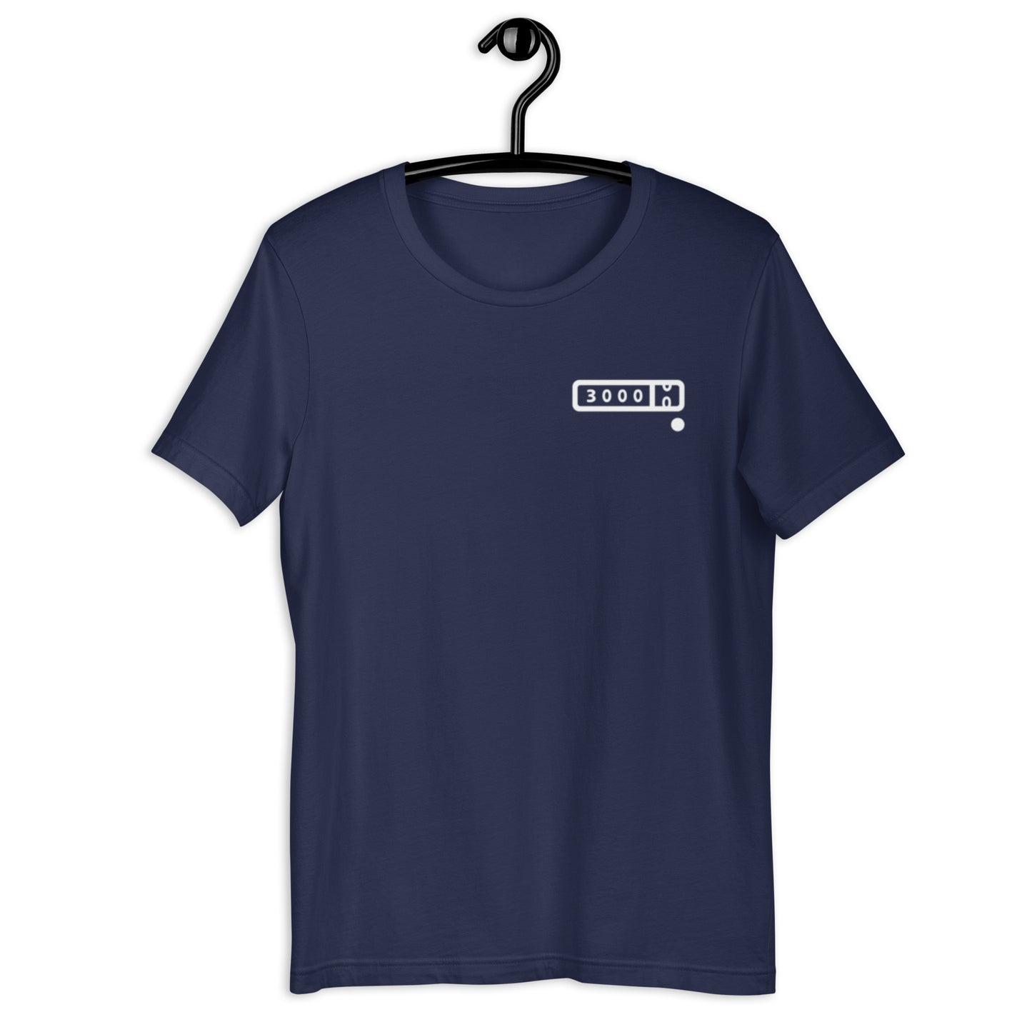 3000-miler Unisex t-shirt (colored logo background)